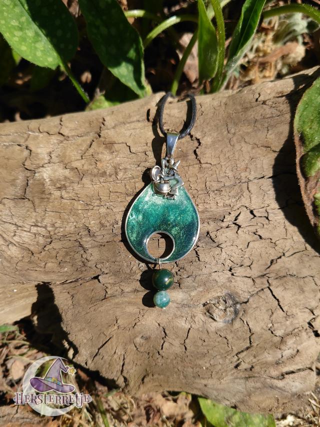 Magische ketting met mosagaat