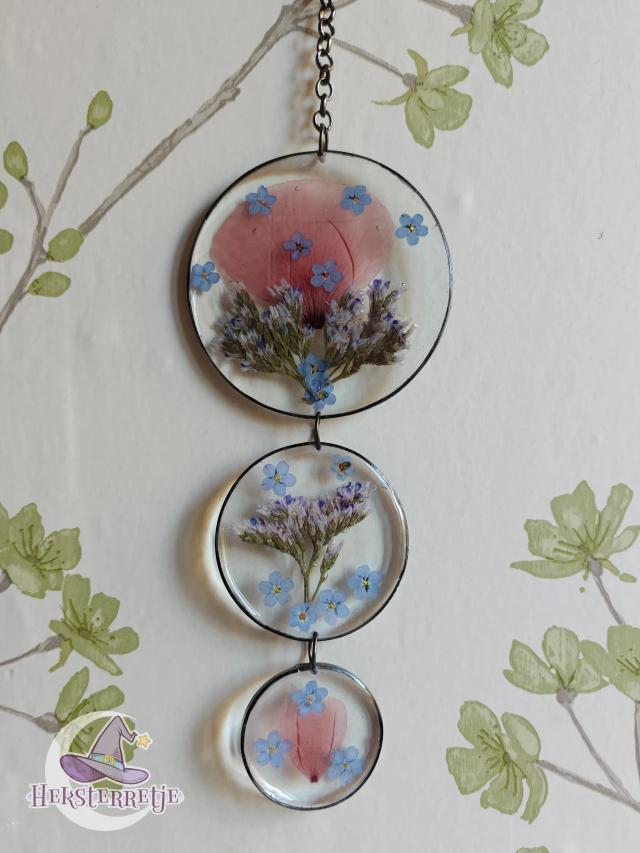 Triple Bloem wandhanger