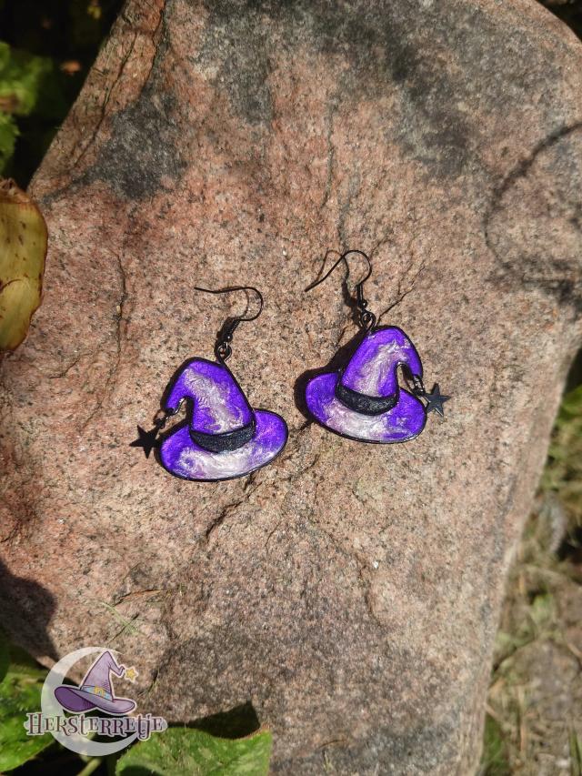 Heksenhoed oorbellen