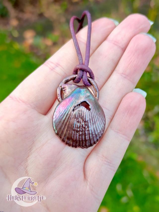 Verkoperde bonte mantel ketting