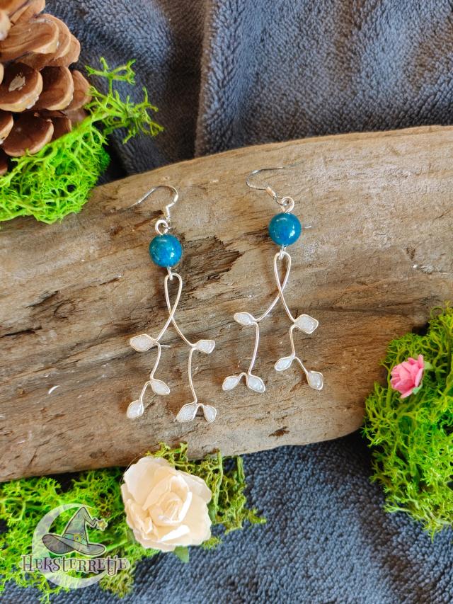 Sierlijke oorbellen met edelsteen