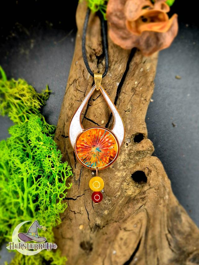 Magische ketting met citrien en carneool